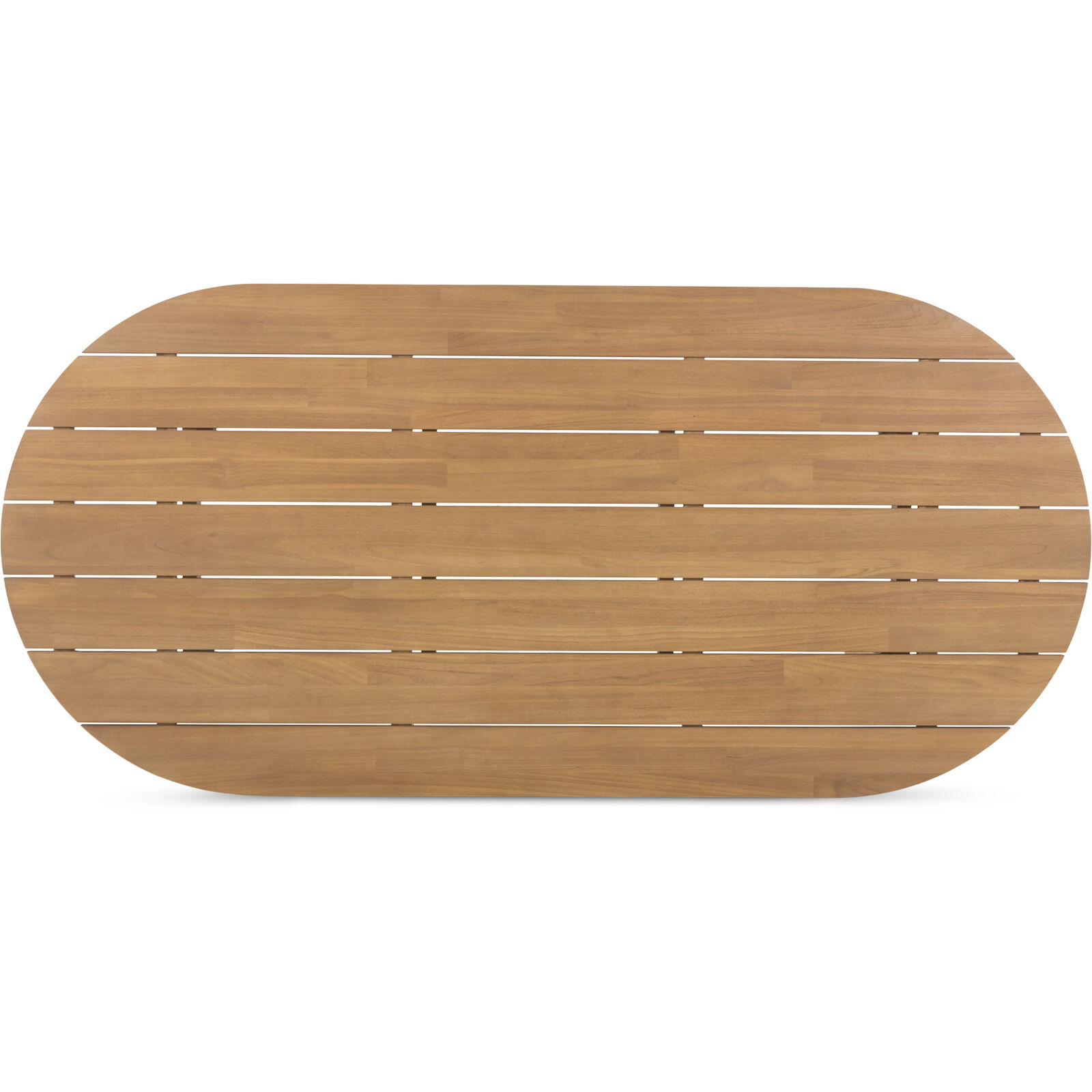 Delta 84 X 39.5 inch Natural Outdoor Dining Table, Oval